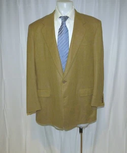 Domenico Spano Bergdorf Brown Herringbone Cashmere Blend Bespoke Sport Coat 48XL - Picture 1 of 12