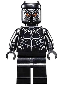 LEGO Black Panther Minifigure Reddish Brown Eyes w/Claws 76103 Marvel Superhero - Picture 1 of 1