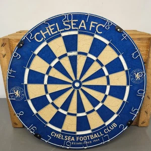 Officially Licensed Chelsea Football Club Dart Board Blue Man Cave Dartboard UK - Picture 1 of 15
