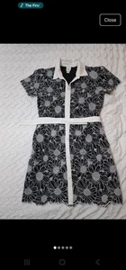 Girls River Island Button Up Dress With Belt - Picture 1 of 5