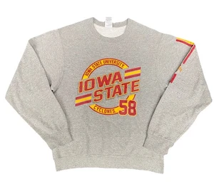 Iowa State Cyclones Sweatshirt Jerzees Tag Small Gray College NCAA Men's - Picture 1 of 12
