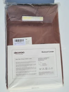 Blickdichte Gardinen Vorhänge mit Ösen Kälteschutz, 160x132 cm, braun (2) - Bild 1 von 6