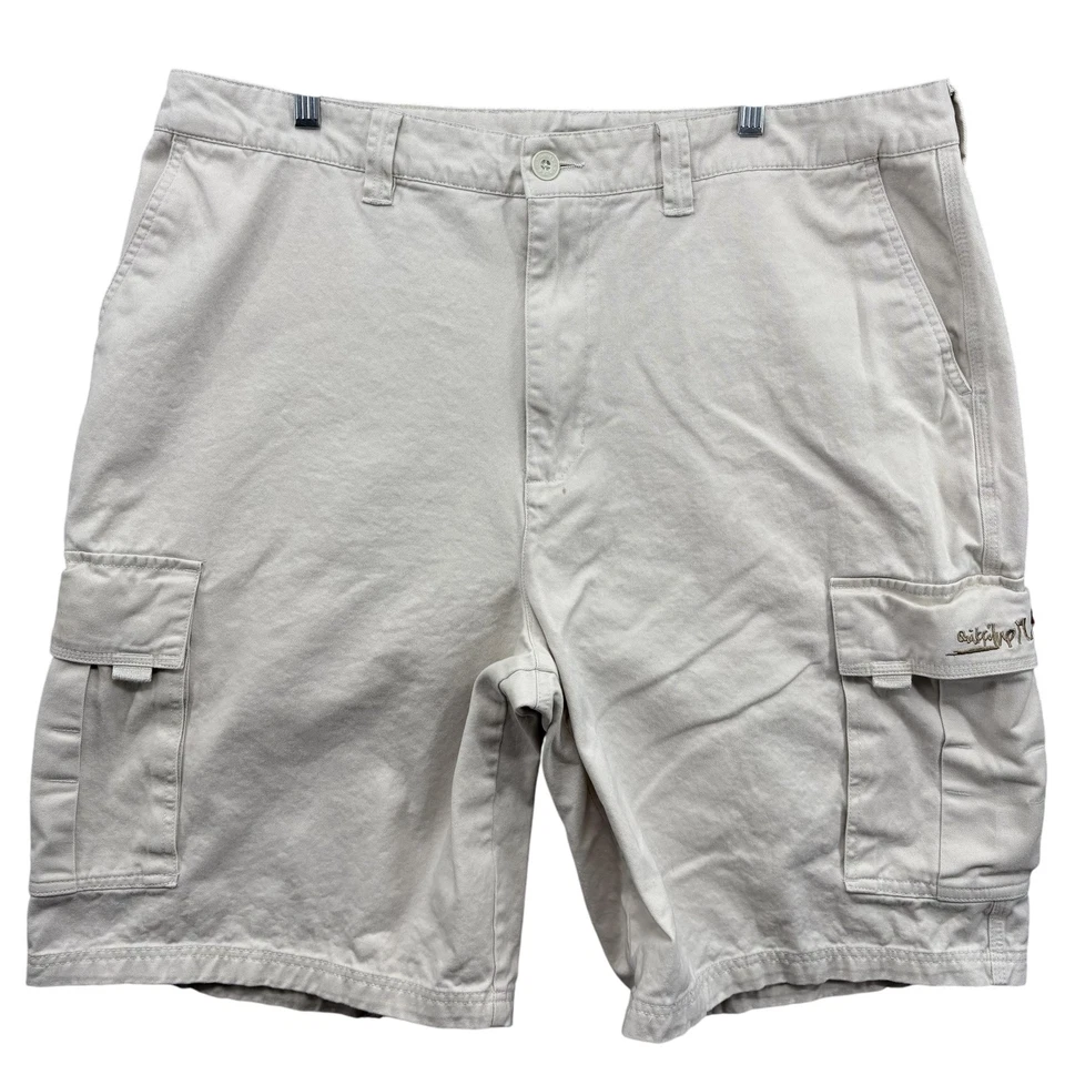 Pantalones Cortos Carga Quiksilver Para Hombre 40 Beige Exterior Utilidad Bolsillos Y2K Surf Foto 1 de 4