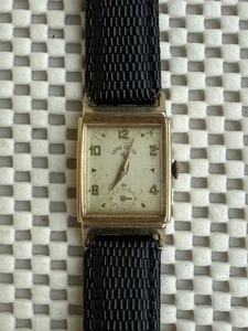 1950's Lord Elgin 23 Jewel 10K Solid Gold Dress Watch Working Ford Motor Co - Bild 1 von 18
