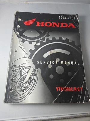 Honda Models  2003 - 2009  Motorcycle Service Manual VTX 1300C/R/S/T Book - Image 1 of 4
