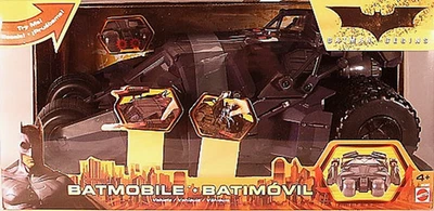 BATMAN DC MARVEL ACTION FIGURES BATMOBILE TUMBLER SUONI MATTEL - Immagine 1 di 2