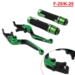 Klappbarer, ausziehbarer Bremskupplungshebel für Kawasaki Ninja 125 2019 Grün - Picture 1 of 10