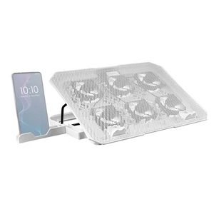 Mars Gaming MNBC23, 16" Cooling Base and Stand, 6 Controllable Fans with Blue LE - Photo 1/6