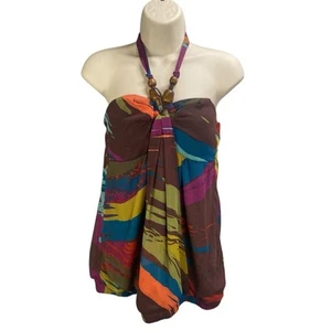  Vintage Y2k Kouture by Kimora Halter Top Women Size Medium Babydoll Festival - Picture 1 of 11