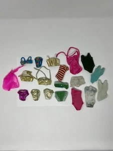 Barbie Puppe Badeanzüge Sun Sensation Twirly Curls Glitzer Strand 18 Stück TLC - Bild 1 von 8