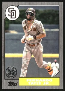 2022 Topps Update '87 Topps Black #87TBU38 Fernando Tatis Jr. /299 - Picture 1 of 2