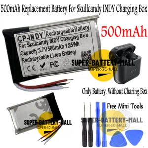 500 mAh ricaricabile per batteria riparazione scatola di ricarica Skullcandy INDY TWS - Foto 1 di 2