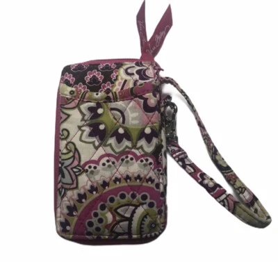 Cartera de muñeca Vera Bradley estuche de identificación con cremallera para llevarlo todo multicolor monedero Foto 1 de 4