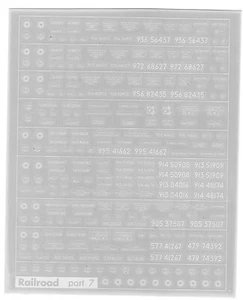 Decalbogen Decals Soviet Railroad Part 7 Abziehbild - 1:87 H0 - Picture 1 of 3