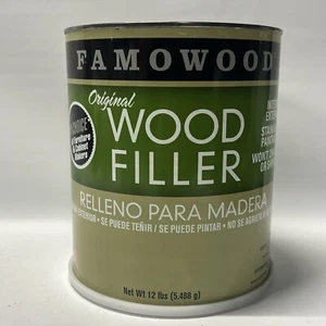 FamoWood 36021108 Original Wood Filler PINE 12lbs! 192oz Interior / Exterior NEW - Picture 1 of 5