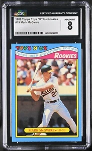 1988 Toys R Us Rookies #19 Mark McGwire  CGC 8 NM/Mint Oakland A's MLB - Picture 1 of 2