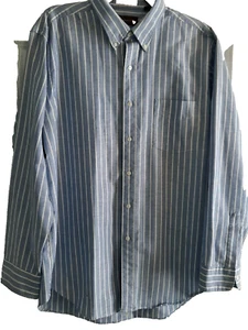 Mens 17 Oxford Shirt Button Down Classic Long Sleeve Business Chaps Ralph Lauren - Picture 1 of 8