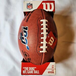 NFL 100th Anniversary Season Wilson The Duke LA Rams Leather Football New In Box