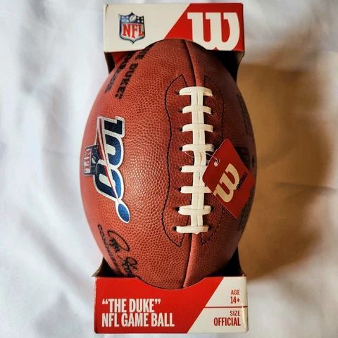 NFL 100th Anniversary Season Wilson The Duke LA Rams Leather Football New In Box Cover