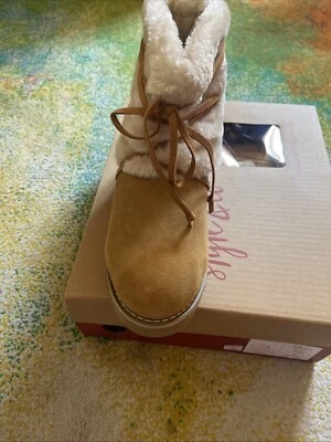 Botas Style & Co. Mujer Talla 7 Cuero Genuino Marrón Imitación Piel de Oveja Forro Cálidas Foto 1 de 4