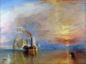 The Fighting Temeraire dipinto di Joseph Mallord William Turner riproduzione - Foto 1 di 3