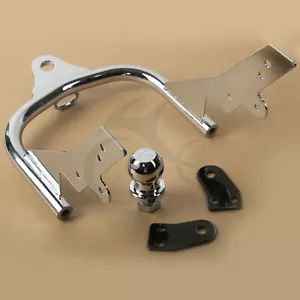 New Motor Chrome Trailer Hitch W/ Ball For Harley Electra Road King Tour Glide - Picture 1 of 7