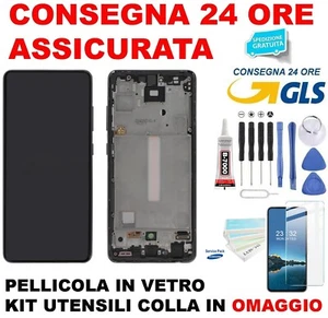 DISPLAY SAMSUNG A52 4G 5G A525 A526 ORIGINALE SERVICE PACK NERO BLU BIANCO VIOLA - Zdjęcie 1 z 2