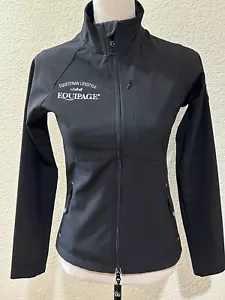 Equipage Equestrian Lifestyle Black XS Megan Softshell Jacket Horse Riding Wear - Picture 1 of 12