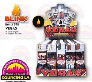 Vegas Blink Lighters Assorted Designs - 50 Ct Box - SET OF 2 - Picture 1 of 1