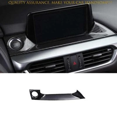 For Mazda 6 Atenza 2016-2017 Carbon Fiber Center Console Navigation Screen Strip - Image 1 of 4