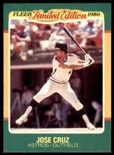 1986 Fleer Limited Edition Jose Cruz Houston Astros #13