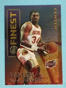 1995-96 Topps Finest Mystery BORDERLESS Hakeem Olajuwon Houston Rockets #M21 🙂 - Imagen 1 de 2