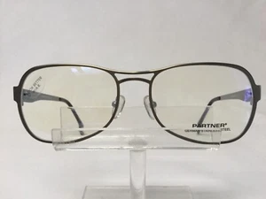 NEW PARTNER 152 Eyeglasses Bronze/Silver Spring Hinges Stainless Steel Aviator - Picture 1 of 6