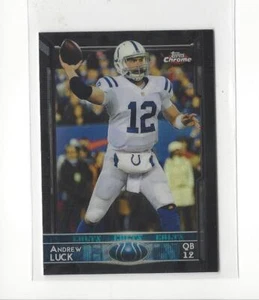 2015 Topps Chrome Mini Black Refractor #6 Andrew Luck Colts /15 - Picture 1 of 1
