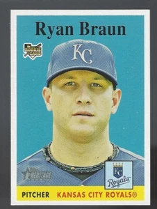 Ryan Braun 2007 Topps Heritage SP RC Card# 139 - Picture 1 of 4