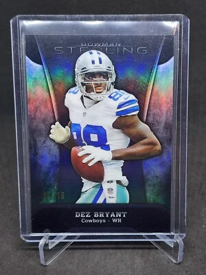 Dez Bryant 2013 Bowman Sterling Refractor #d 1/75 Dallas Cowboys  - Image 1 of 3
