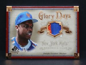Dwight Gooden 2005 SP Authentic Glory Days GU Jersey Patch #10/50 Mets
