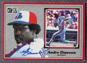 Tarjeta GRANDE Donruss 1983 estrella de los Expos de Montreal Andre Dawson firmada/autografiada --- - Imagen 1 de 1