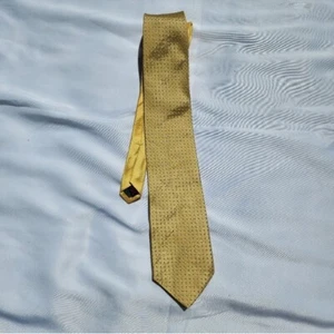 Tommy Hilfiger Mens Gold Dot Tie - Picture 1 of 5