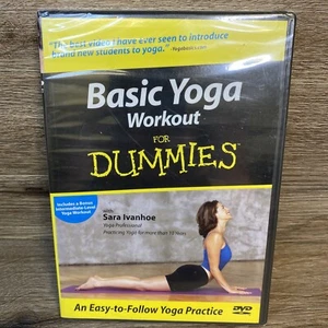 BASIC YOGA WORKOUT FOR DUMMIES - Sara Ivanhoe DVD NEW/SEALED - Picture 1 of 6