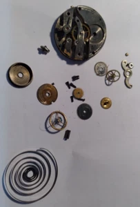 SWISS ANTIQUE POCKET WRIST WATCH MOVEMENT 28mm FOR REPAIR B14#60 - Picture 1 of 6