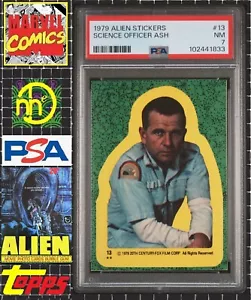 1979 Topps Alien Sticker - 13 Science Officer Ash - PSA 7 NM - Picture 1 of 4