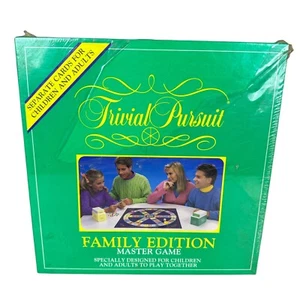 Vintage 1992 Trivial Pursuit Family Edition Sealed - Picture 1 of 6