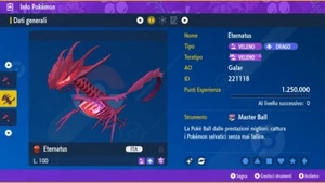 Eternatus Shiny 6IV + Masterball Pokemon Scarlatto, Violetto Scarlet, Violet - Bild 1 von 2