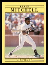 1991 Fleer Kevin Mitchell #267  San Francisco Giants