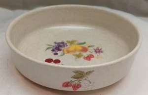 Temper-Ware Lenox Serving Bowl Summer Harvest Round Stoneware Vintage USA - Picture 1 of 4