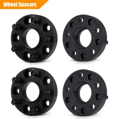 MIROZO 4X For Jeep Wrangler JK 5x5 Sahara Rubicon Sport 1.25" Black Wheel Spacer - Image 1 of 4