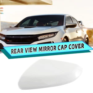Left Side Rearview Wing Mirror Cap Cover White For Honda Civic 10th 2016-2020 LH - Picture 1 of 13