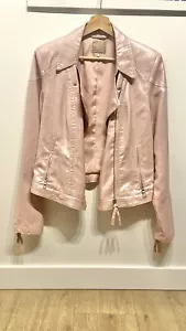 Guess Women’s Pink Biker Moto Jacket, L - Picture 1 of 7