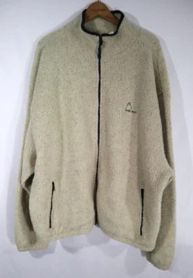 Chaqueta polar Head Deep Pile vintage cremallera completa para hombre talla XL avena Foto 1 de 4